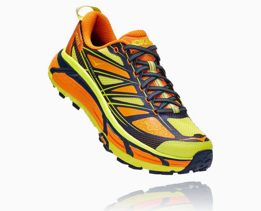 Hoka Mens Trail Shoes NZ - Hoka One One Mafate Speed 2 Light Gold/Rose (EAH706451)